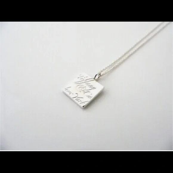 Tiffany &. Co Necklace with square pendant - Picture 1 of 7